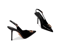 Sandales à talons hauts à bride unique, sexy et élégantes, à bout pointu et à bride arrière