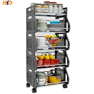 Estante de alambre de almacenamiento de cocina multifuncional de alta calidad - Product Image 5