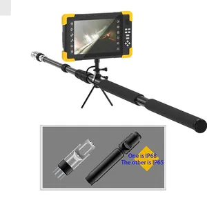 360 Degree Rotation Dual Life Searching Detector Camera 3-5m Extendable Telescopic Pole Endoscope Camera System