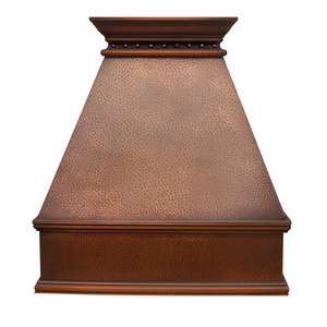 Campana Extractora de Cobre Hecha a Mano con Diseño Cónico Personalizado, Montada en la Pared, Estilo Rústico - Product Image 2