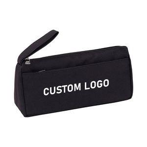 Wholesale Custom Simple Students Zipper Pen Case <b>Macaron</b> Color Stationery Storage Bag Large Capacity Double Layer Pen Bag - Product Image 1