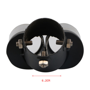 Universele roestvrijstalen uitlaatdemper met dubbele uitlaatpijp voor decoratie en modificatie van de uitlaatpijp - Product Image 5