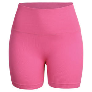 Pantalon de yoga personnalisé de haute qualité sans couture fileté pêche Yoga Shorts femmes Gym <span class=keywords><strong>cycliste</strong></span> Fitness Shorts - Product Image 5