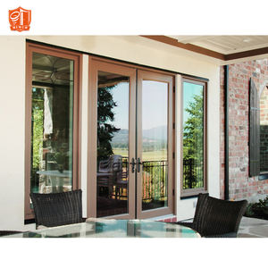 Porte patio à battants en aluminium pour villa, <span class=keywords><strong>double</strong></span> vitrage, vente en gros directe d'usine - Product Image 4