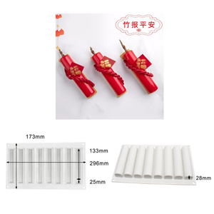 Molde de silicona antiadherente para pastel de Mousse de 8 cavidades, molde para hornear postre francés Flexible 3D, utensilios para hornear interesantes DIY - Product Image 4