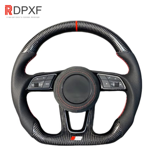 Design personnalisé de volant en fibre de carbone pour <span class=keywords><strong>Audi</strong></span> <span class=keywords><strong>RS</strong></span> A3 A4 A5 A6 C7 B8 R8 S3 S4 S5 <span class=keywords><strong>Q3</strong></span> Q5 Q7 A7 S7 TT RS3 RS5 RS6 RS7 B9 - Product Image 1