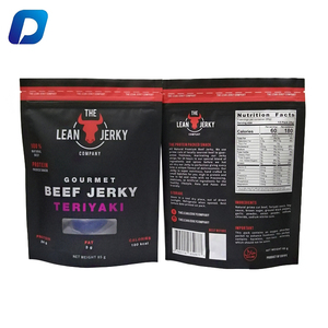 מותאם אישית מודפס באיכות גבוהה מזון כיתה ריח הוכחה לעמוד רוכסן בשר הבקר שקיות - Product Image 4