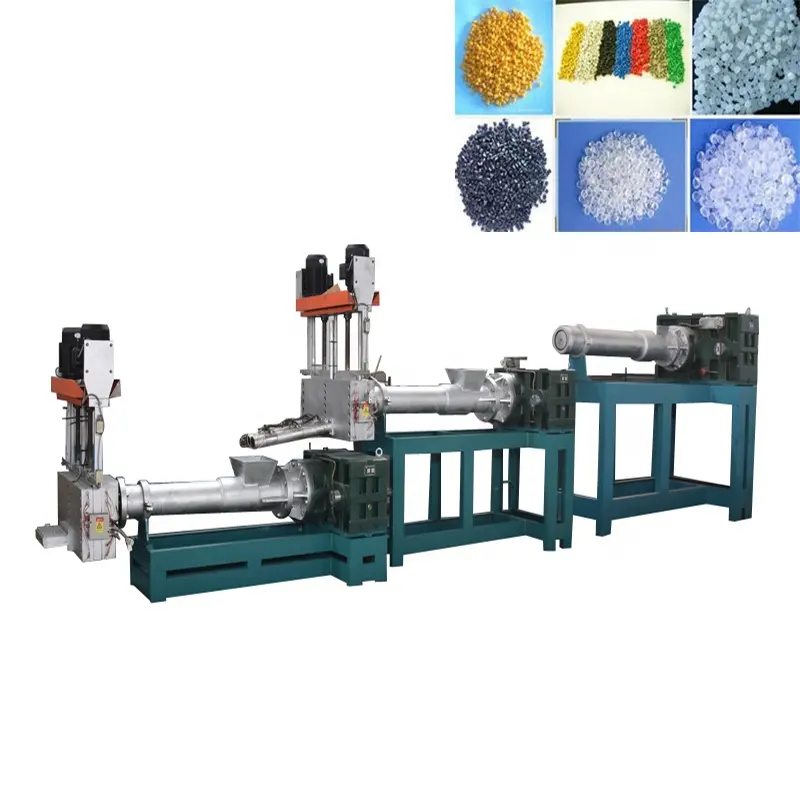 Double Stage Plastic Granulating Machine / Two Steps Plastic Granulating Line / Plastic Pellet Granulator