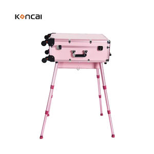 حقيبة مكياج احترافية عالية الجودة من KONCAI مع إضاءة ومرآة للفنانين والسفر - Product Image 6