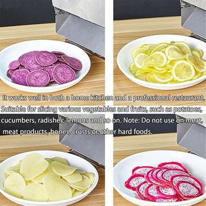 High Quality Electric <strong>Cutter</strong> for <strong>Leafy</strong> <strong>Vegetables</strong> Fruits Cucumbers-Shredding and Dice Machine - Product Image 6