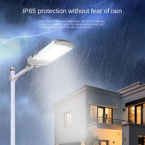 200W solaire mur LED lampe capteur de mouvement étanche en aluminium corps réverbère pour jardin Patio Roads-IP68 nominale alimentation ca - Product Image 2