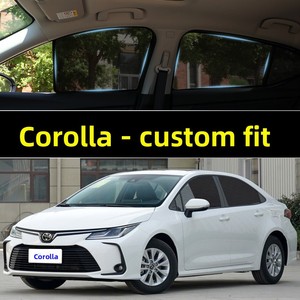 Pare-soleil spécial Toyota Corolla à double moteur, style à clipser, PLUS rideau latéral magnétique anti-moustiques - Product Image 2