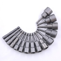 Jeu de tournevis magnétiques non magnétiques pour perceuse à percussion Mandrin à changement rapide Clé à douille Set d'écrous Hex Shank