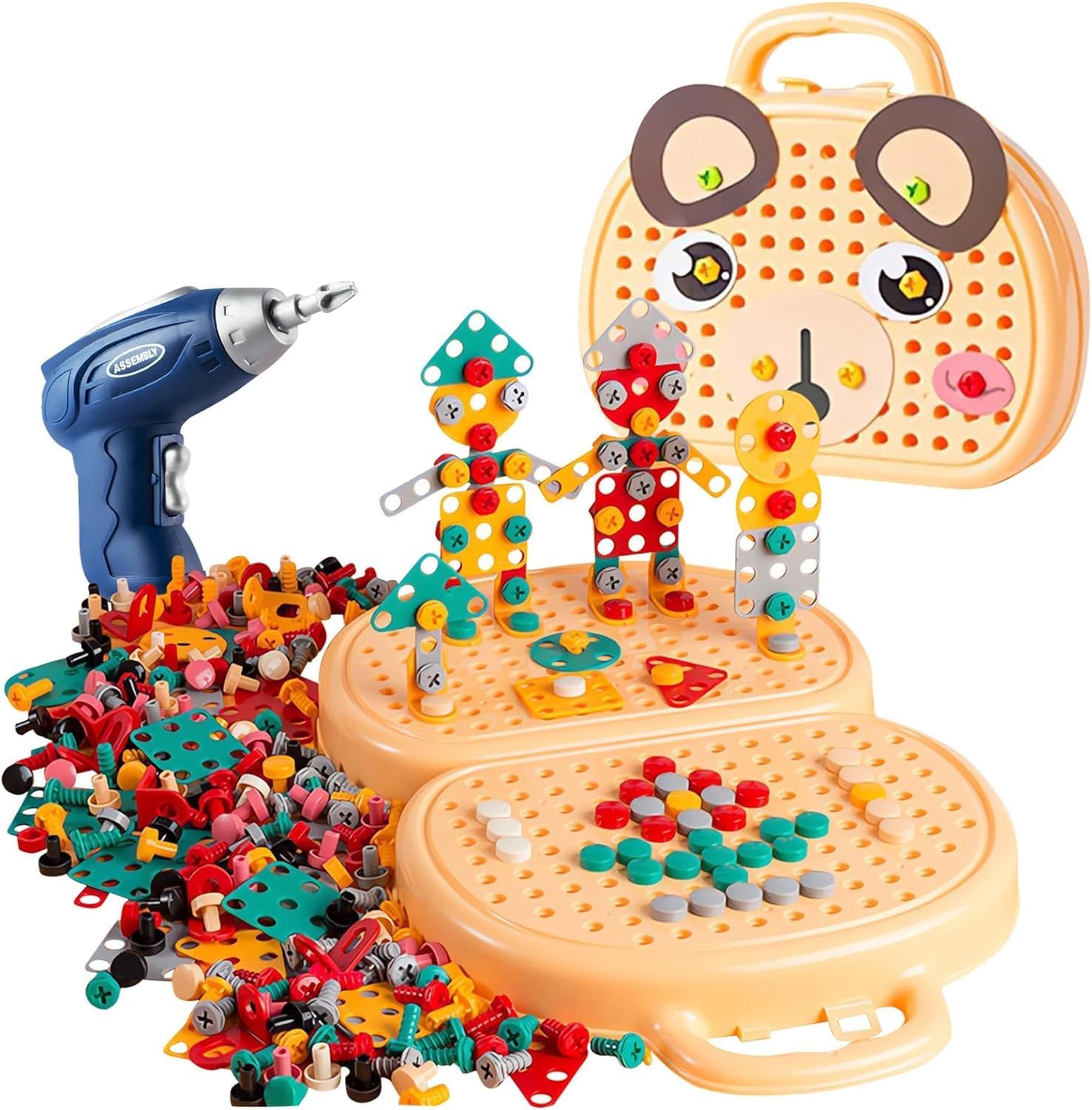 JY Hot Selling Montessori Tools Toys 3 to 7 Years Old Birthday Gift Driller Tool Toy Kids Toys Educational Toolbox for Kids