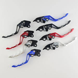 Qiangye Motorcycle Brake Lever CNC Aluminum Alloy Universal Drum Disc Brake Clutch Lever Silver Red Black Blue Gold <b>Titanium</b> - Product Image 3