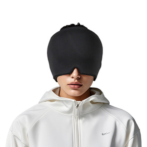 Máscara de Gel Frío para la Cabeza Sensbert Personalizada, Compresa Fría, Gorro de Enfriamiento Físico, Negro, Talla Única para Cabeza Caliente - Product Image 1