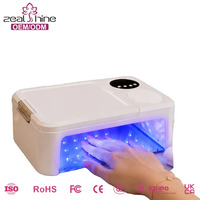 Séchoir à ongles multifonctionnel sans fil 268W avec base détachable, minuteurs de polymérisation et repose-main pour tous les gels