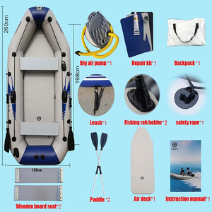 2.3 M PVC Aviron <span class=keywords><strong>Bateau</strong></span> 3 Personne Kayak <span class=keywords><strong>Gonflable</strong></span> Air Étage Voilier - Product Image 6