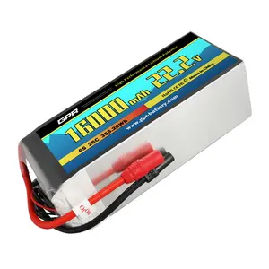 उच्च दर आर सी 6 एस 16000Mah आर सी खिलौना यूएवी के लिए 25C लाइपो बैटरी