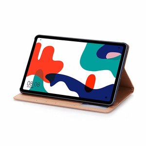 Étui Folio rétro en cuir PU + TPU avec poche pour cartes, pour tablette <span class=keywords><strong>HUAWEI</strong></span> <span class=keywords><strong>mate</strong></span> <span class=keywords><strong>pad</strong></span> Pro <span class=keywords><strong>10</strong></span>.4 pouces 2020 - Product Image 4