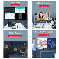 Tableau blanc interactif intelligent Elondisplay 75 pouces 4K avec écran tactile, option 86 pouces, garantie 1 an, format 16:9