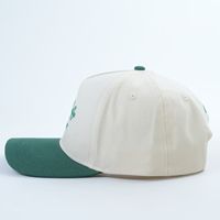 Gorra de Béisbol de 5 Paneles para Hombre, de Alta Calidad, Estilo Sarga de Algodón de Dos Tonos, con Logotipo Bordado Personalizado, Fabricante con MOQ Bajo