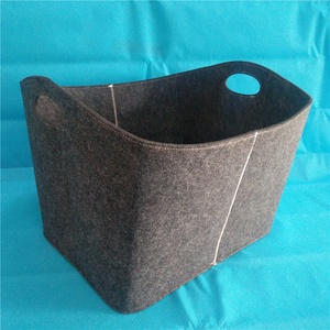 Pieghevole di stoccaggio borsa di <span class=keywords><strong>feltro</strong></span> di legno sacchetto del supporto 5 millimetri <span class=keywords><strong>feltro</strong></span> di legna da ardere cestino - Product Image 2