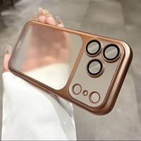 Étui de téléphone en polycarbonate rigide de conception professionnelle, anti-traces de doigts, antichoc, couleur d'origine, pour 17 Air 16Pro Max, cadre électro-plaqué