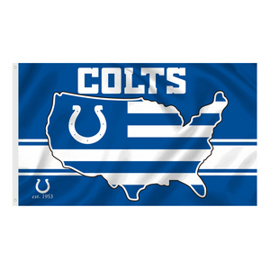 NFL Bóng Đá Mỹ Ngoài Trời Đội Biểu Ngữ 3X5FT Tùy Chỉnh Đức Indiana apolis Colts Cờ - Product Image 3