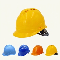 Casque de sécurité de chantier ventilé en ABS, homologué CE EN397, avec mentonnière, directement de l'usine