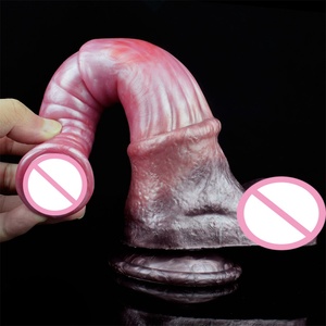 YOCY Big Horse <b>Dildo</b> Silicone Soft Animal Cock Realistic Penis Huge Testis Adult Sex Toys for Women Massage Anal Plug Supplies - Product Image 5