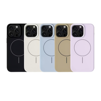 Coque de téléphone en silicone liquide magnétique pour iPhone 17 Air 16 16e 15 14 13 12 11 Pro Plus Max Plus Housse de charge sans fil