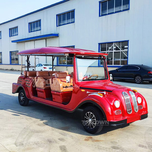 High Comfort Electric Vintage Retro Car 4 Wheels 8 Seats Lithium Battery Resort - Product Image 4