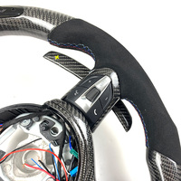 Volant sport en fibre de carbone Napa pour BMW M3 M5 F10 F15 F20 F22 F30 F32 F80 F90, affichage LED personnalisé de haute qualité
