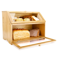 Boîte de conservation du pain, pot naturel de ml, grande capacité en bambou, pour la conservation des aliments, conserve le pain