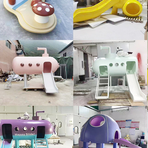 Escultura de Tobogán de Fibra de Vidrio Personalizada con Diseño de Dibujos Animados, Equipo de Juego Submarino Grande de FRP para Jardín de Infancia al Aire Libre - Product Image 5