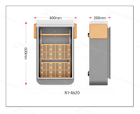Boîtier de jonction étanche IP55 en acier pour extérieur, montage mural/sur poteau, pour caméra électrique ou batterie