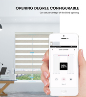 Contrôleur de volet zébré WiFi Tuya Smart Blinds Drive Motor SmartLife App Télécommande Ouverture de rideau intelligent
