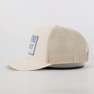 All'ingrosso di alta qualità alla moda 5-pannello curvo a bordo sportivo maglia con scatto posteriore cappellino da Baseball tessuto toppa Logo stile immagine del camionista - Product Image 6