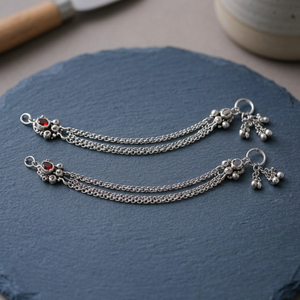 Dviti Jewels - Par de Tobilleras de Plata 925 con Cadena Tradicional para Mujer, Hechas a Mano, de Plata Esterlina, para Uso Diario, Joyería de Diseño - Product Image 1