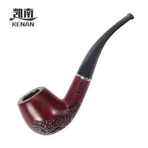 Kenan Engraved Bent Tobacco Pipe Durable Detachable Washable For Smoking - Product Image 4