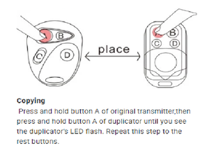 Hot bán 4 nút phổ không dây 315/433MHz duplicator điều khiển từ xa cho cửa nhà để xe từ xa liftmaster - Product Image 5