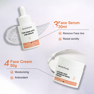 Hot Bán Trên Khuôn Mặt Kit Bakuchiol Vegan Peptide Chống Lão Hóa Nếp Nhăn Sáng Huyết Thanh Làm Trắng Kem Mặt Bộ Chăm Sóc Da (Mới) - Product Image 3