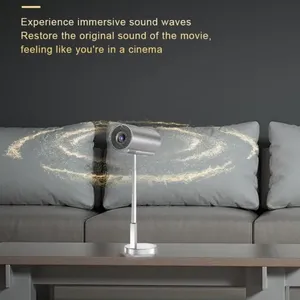 El más nuevo proyector portátil Dazler 4K Mini proyector para teléfono con soporte Home Theater Android Smart <span class=keywords><strong>Bluetooth</strong></span> <span class=keywords><strong>Wifi</strong></span> - Product Image 2