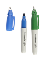 Mini marqueur d'art permanent coloré avec porte-clés à clip
