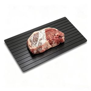 Plateau de décongélation en aluminium conducteur avancé pour viande congelée, plaque de décongélation rapide antiadhésive, planche de décongélation de viande, outils de cuisine - Product Image 1