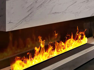 เตาอบไอน้ำแบบติดผนัง1และในกองไฟทำงานผ่านการแทรกเตาผิงไฟฟ้า - Product Image 2