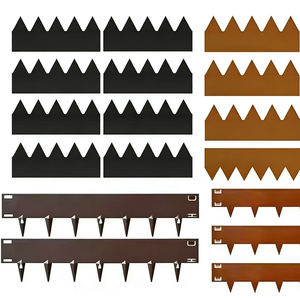 Bordure <span class=keywords><strong>de</strong></span> jardin en acier au carbone, clôture métallique pour pelouse, parterre <span class=keywords><strong>de</strong></span> fleurs, bordure décorative extérieure pour aménagement paysager - Product Image 4