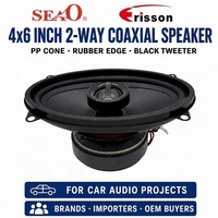 Haut-parleur coaxial audio pour voiture 4x6 pouces, cône en PP, bord en caoutchouc, pour projets OEM de marques automobiles - Usine OEM ODM