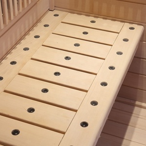 Cabine de sauna sèche en bois de chanvre pour 6 à 8 personnes, boîte de sauna personnalisée pour la maison, boîte à ozone, <span class=keywords><strong>rouge</strong></span> - Product Image 2